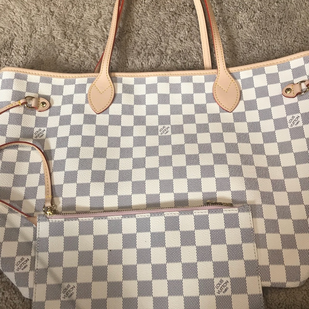 Designer Neverfull Mm Damier Azure